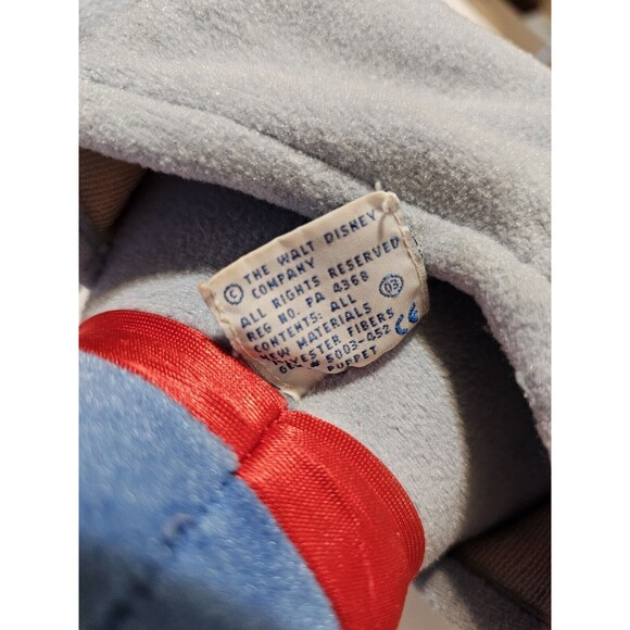 90s Walt Disney Aladdin Genie Hand Puppet Disneyana Plush 15" Stuffed Animal Toy - Picture 11 of 12